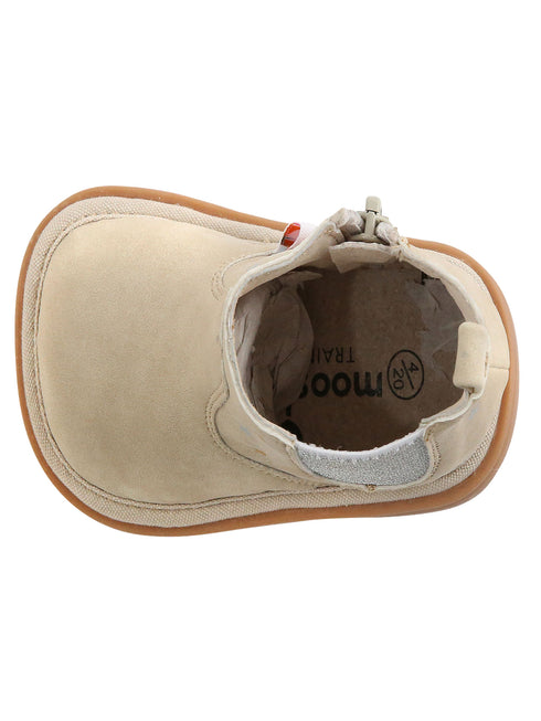 Mooshu Trainers Girls Ivory Bella Sparkle Stars Squeaky Boots 3-4 Baby - SophiasStyle.com